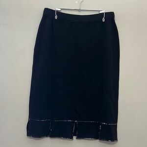 St. John - Black knit skirt - 8 - Excellent Condition